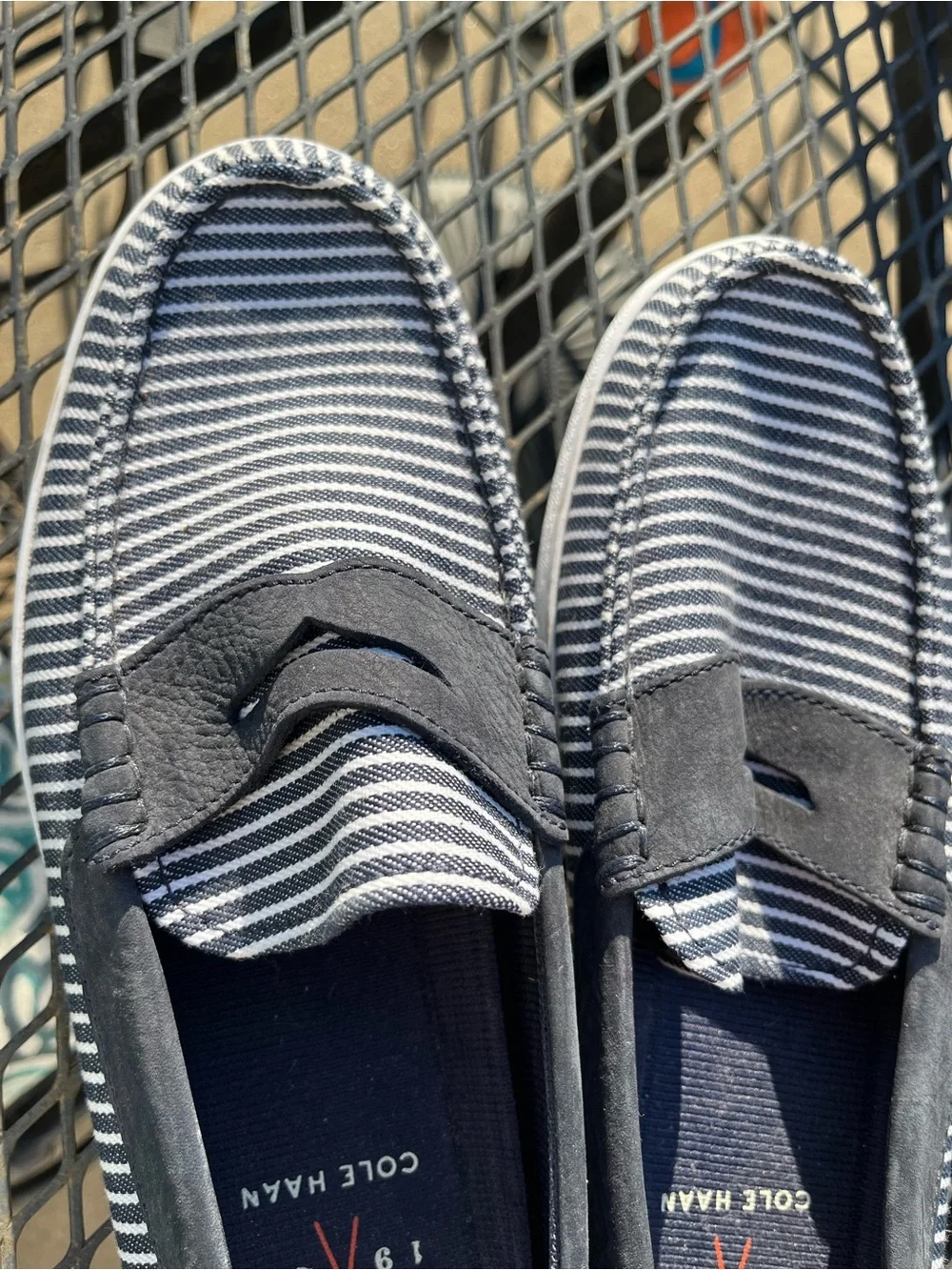 Cole Haan Canvas/Leather Loafers
